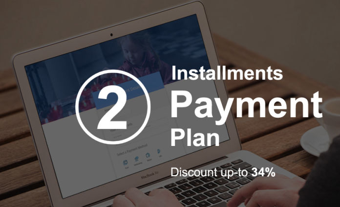Pay in 2 Installments